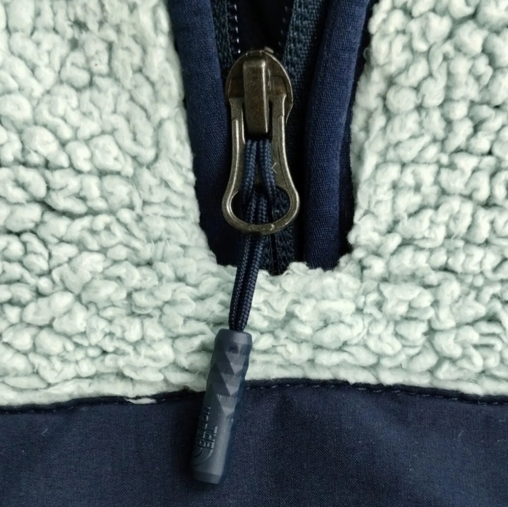 The North‎ Face Campshire Pullover Fleece Blue Hoodie - Picture 4 of 13